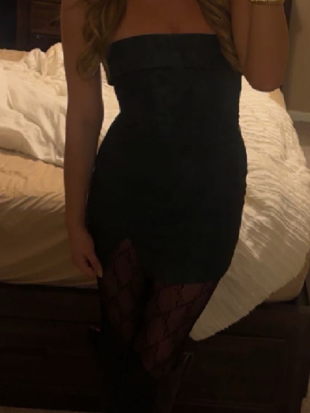 Strapless Mini Dress in Green - Sleek Evening Style